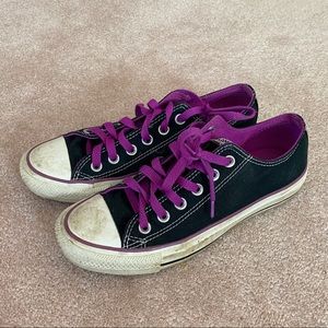 Purple Lace Converse